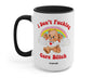 I Don't Fucking Care Bitch Lolly The Bear Mug - Black - Mugs