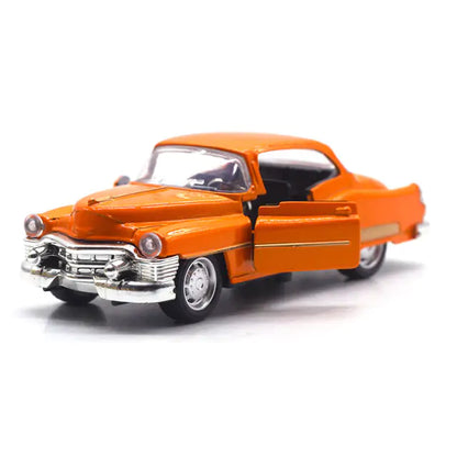 Simulation Pull Back Alloy Diecast Vehicle Orange 1 Piece