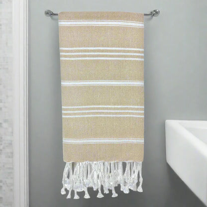 Classic Turkish Hand Towel Beige