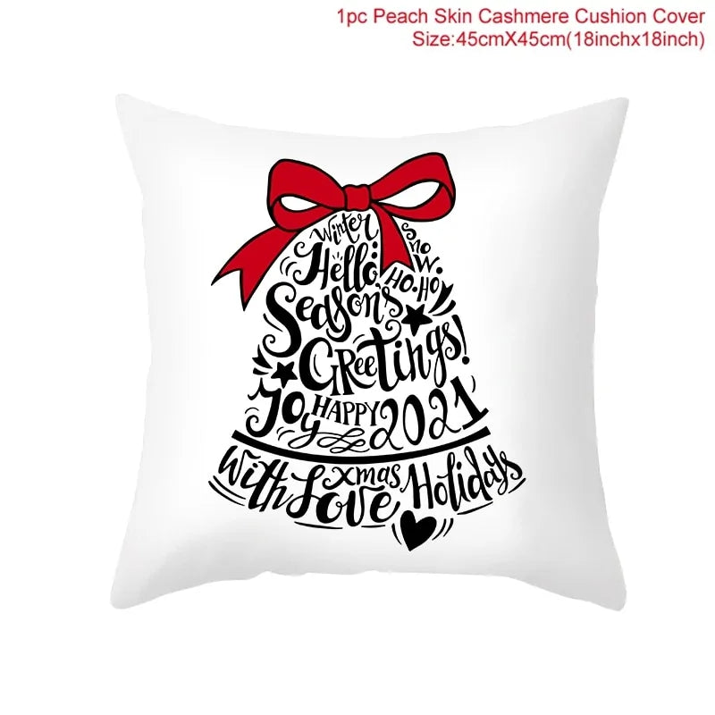 Cartoon Christmas Pillow Cover Kia Day Design