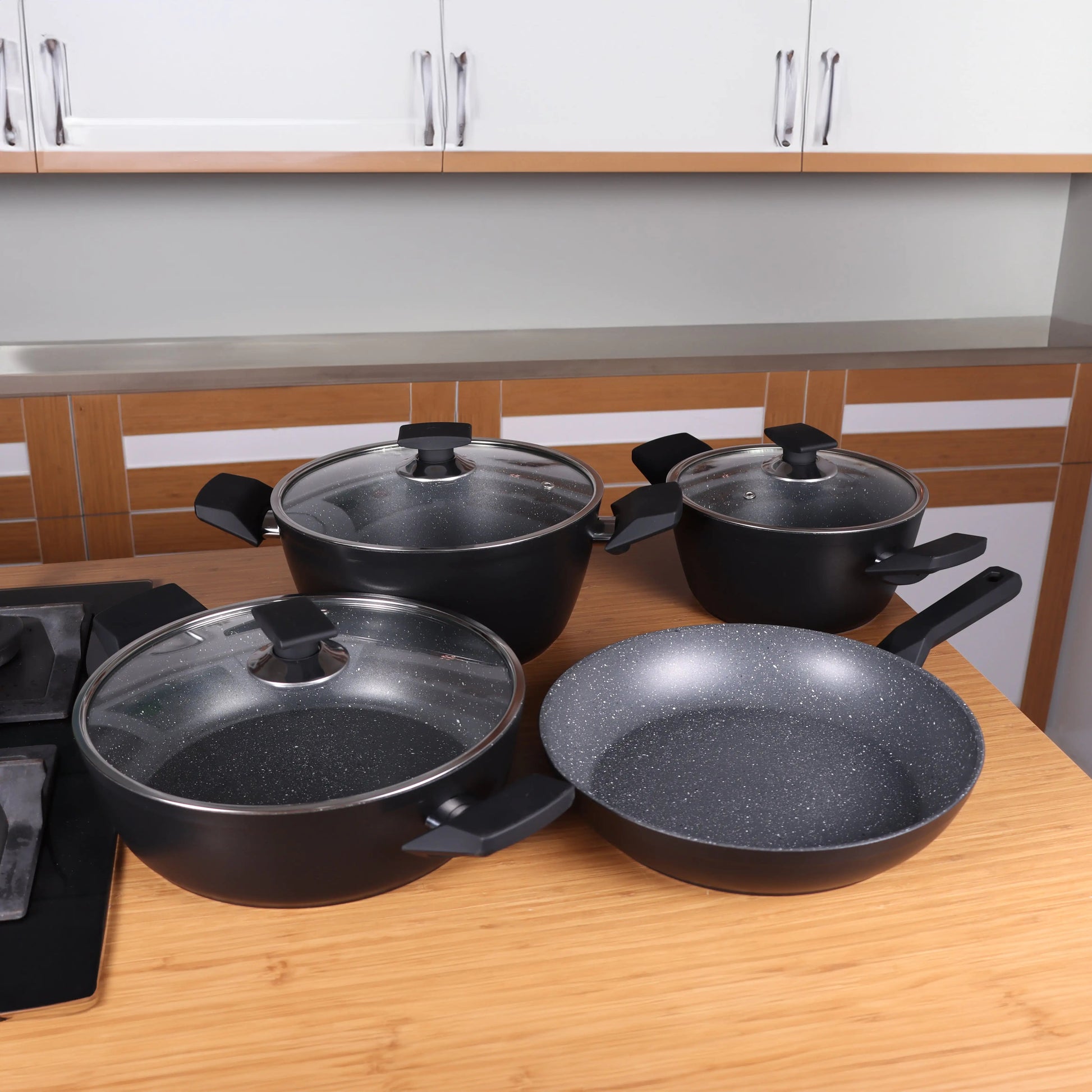 Serenk Excellence 7 Pieces Granite Pots and Pan Set Kia Day Design