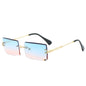 Women's Retro Sunglasses blue pink gold one