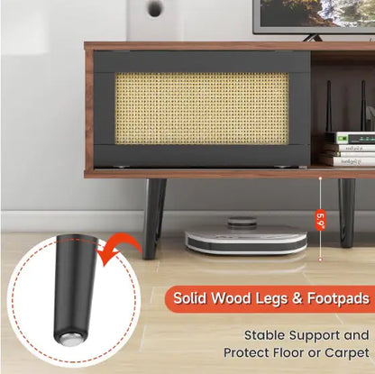 Medieval Modern Walnut Wooden TV Cabinet - Kia Day Design