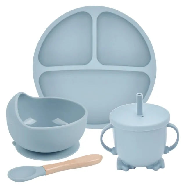 Silicone Baby Feeding Spoon Set