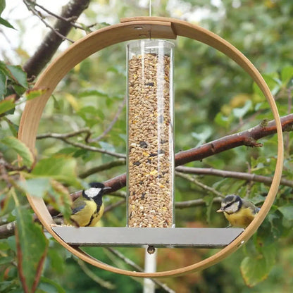 Wooden Circular Hanging Bird Feeder Kia Day Design