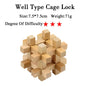 3D Wooden Brain Teaser Game - Kia Day Design