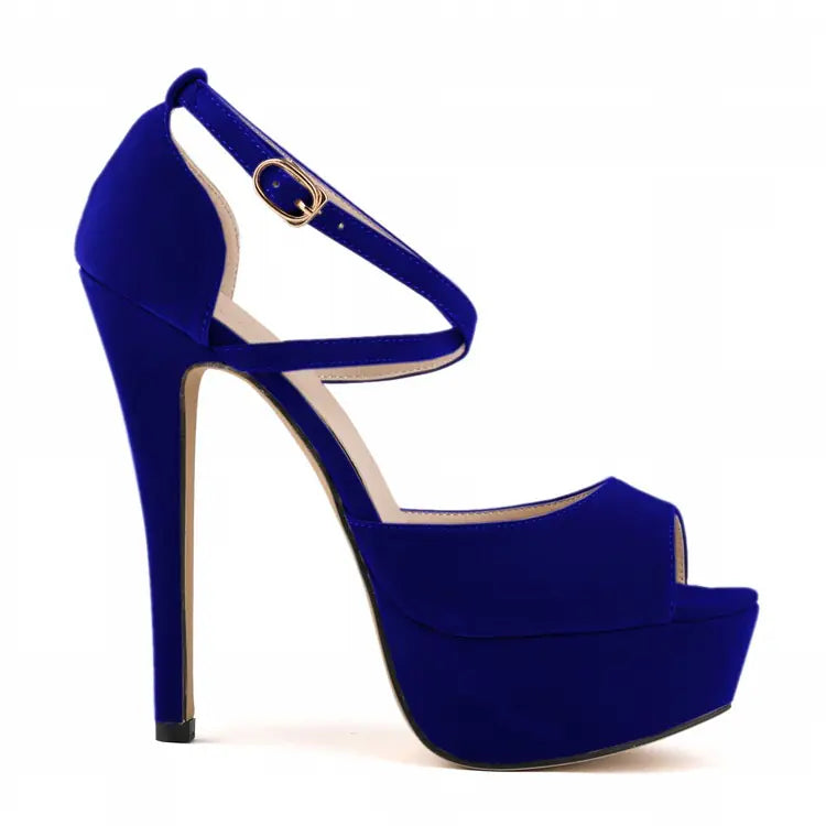 High Heel Nightclub Sandals - - heels