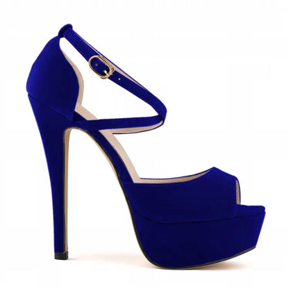 High Heel Nightclub Sandals - - heels