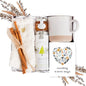 Tea Lovers Gift Basket Soothing Self Care Box with Fluffy Socks Ceramic Mug - Default Title - gift set