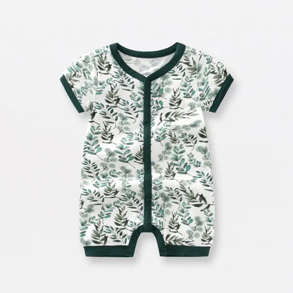 Bamboo Fiber Baby Zippered Romper - Kia Day Design