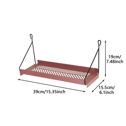 Metal Decorative Floating Wall Shelf - Kia Day Design