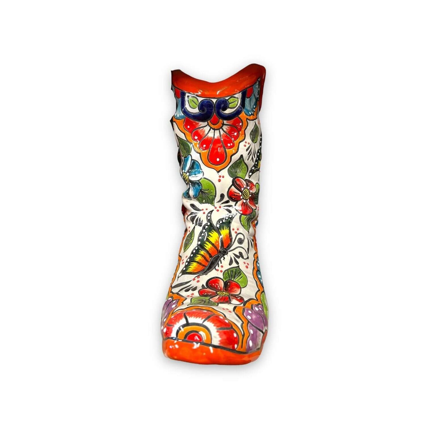Colorful Boot Planter Handmade Talavera Pot - - Talavera Planter