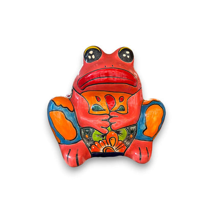 Talavera Frog Planter Colorful Handmade Mexican Pottery - - Talavera Planter