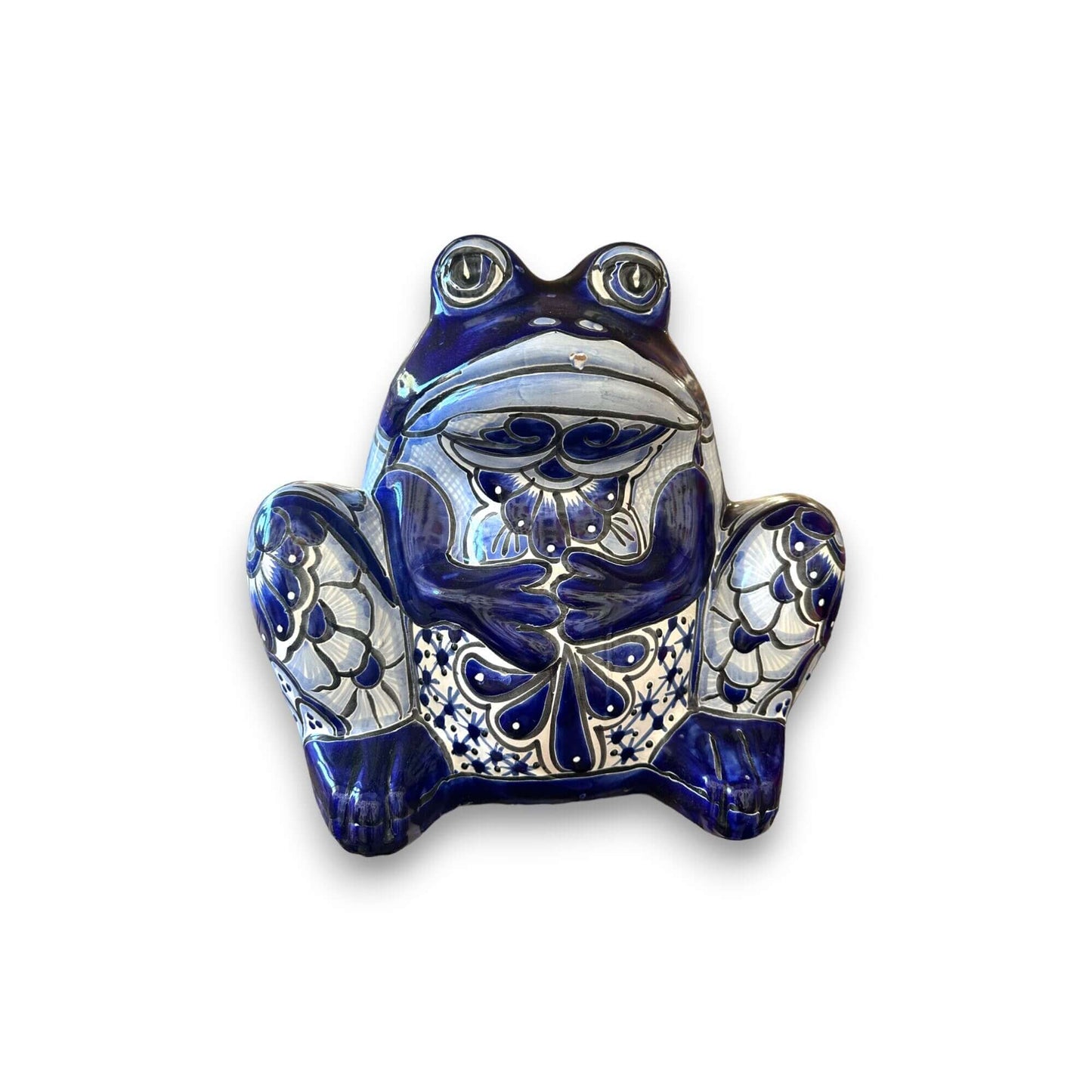 Talavera Frog Planter Colorful Handmade Mexican Pottery - - Talavera Planter