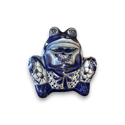 Talavera Frog Planter Colorful Handmade Mexican Pottery - - Talavera Planter