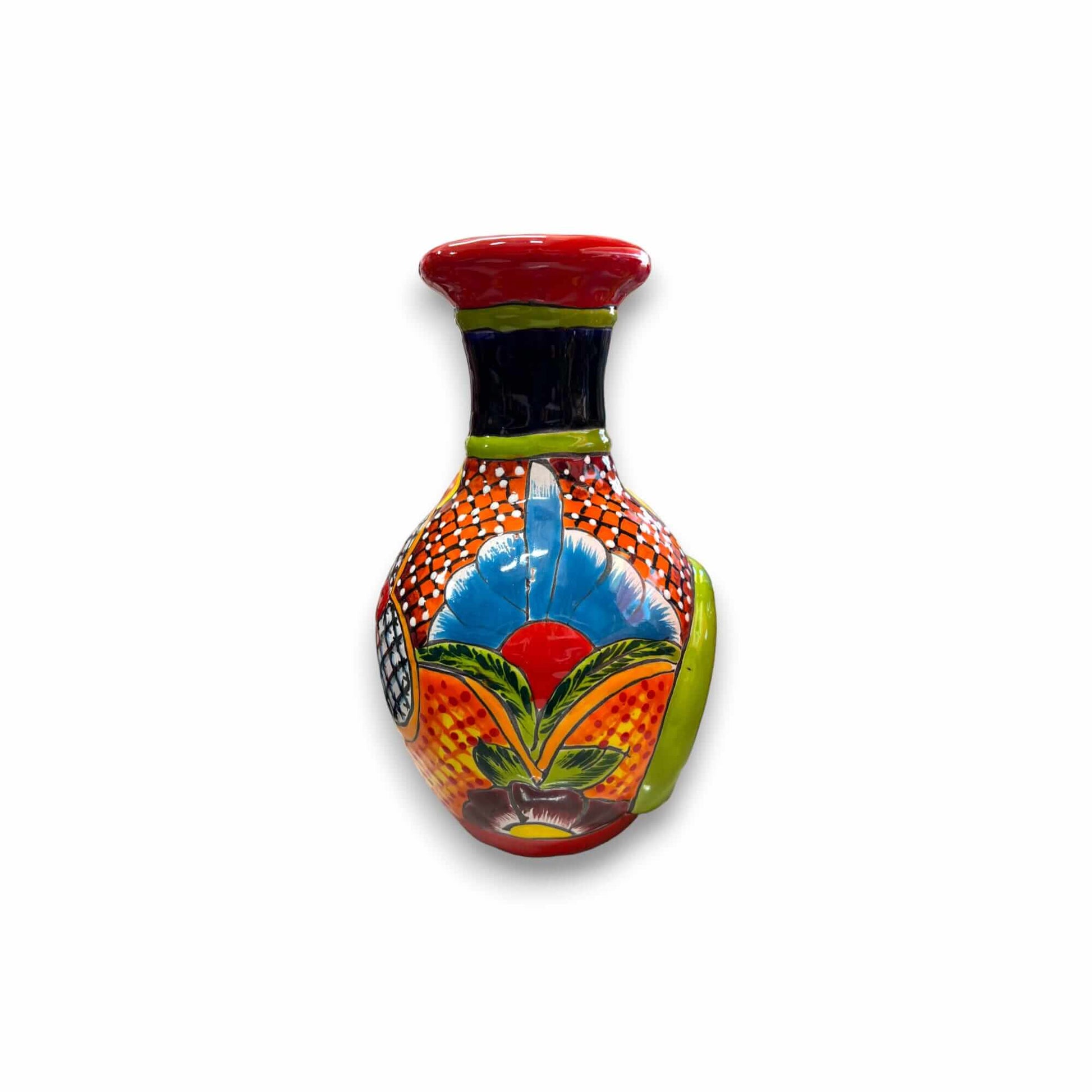 Handmade Talavera Chimney Vibrant Mexican Ceramic Decor - - Talavera Planter