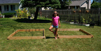 Timberlane Gardens Raised Garden Bed Kit Set Large Two 6x6 - - Raised Garden Bed Kit