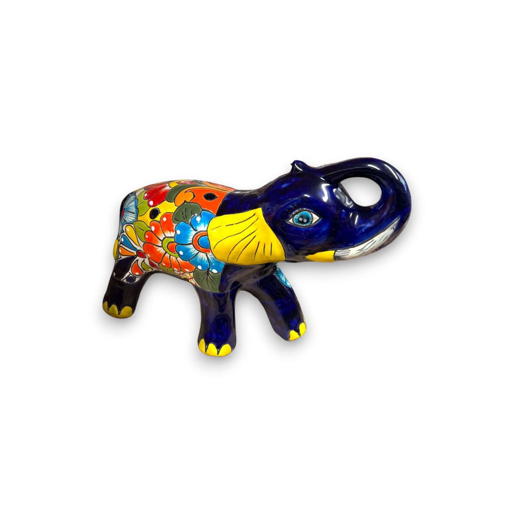 Medium Talavera Elephant Coin Bank Handmade Piggy Bank - - Talavera Piggy Bank