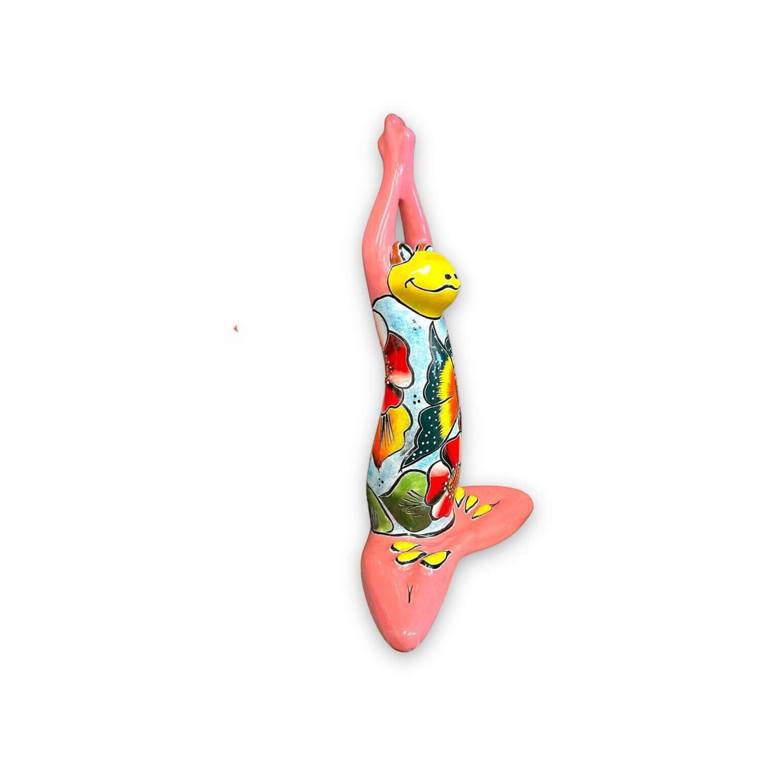 Large Talavera Frog Statue Mexican Art Decor - - Talavera Statue