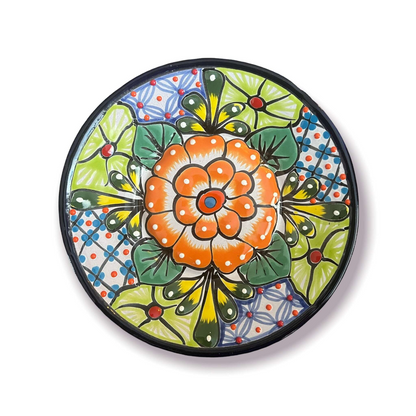12-Piece Talavera Dinnerware Set Mexican Ceramic Plates & Bowls - - Talavera Dinnerware Set