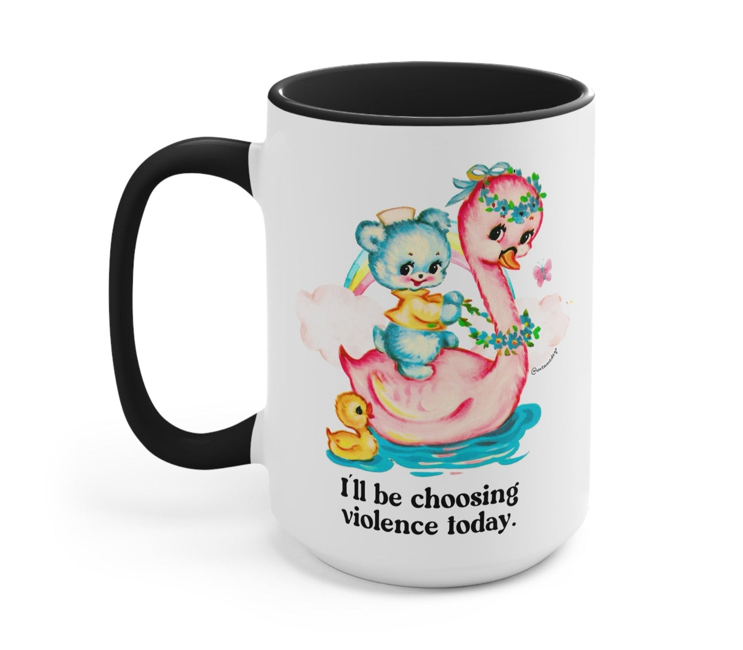 I'll Be Choosing Violence Today Mug - Black - Drinkware