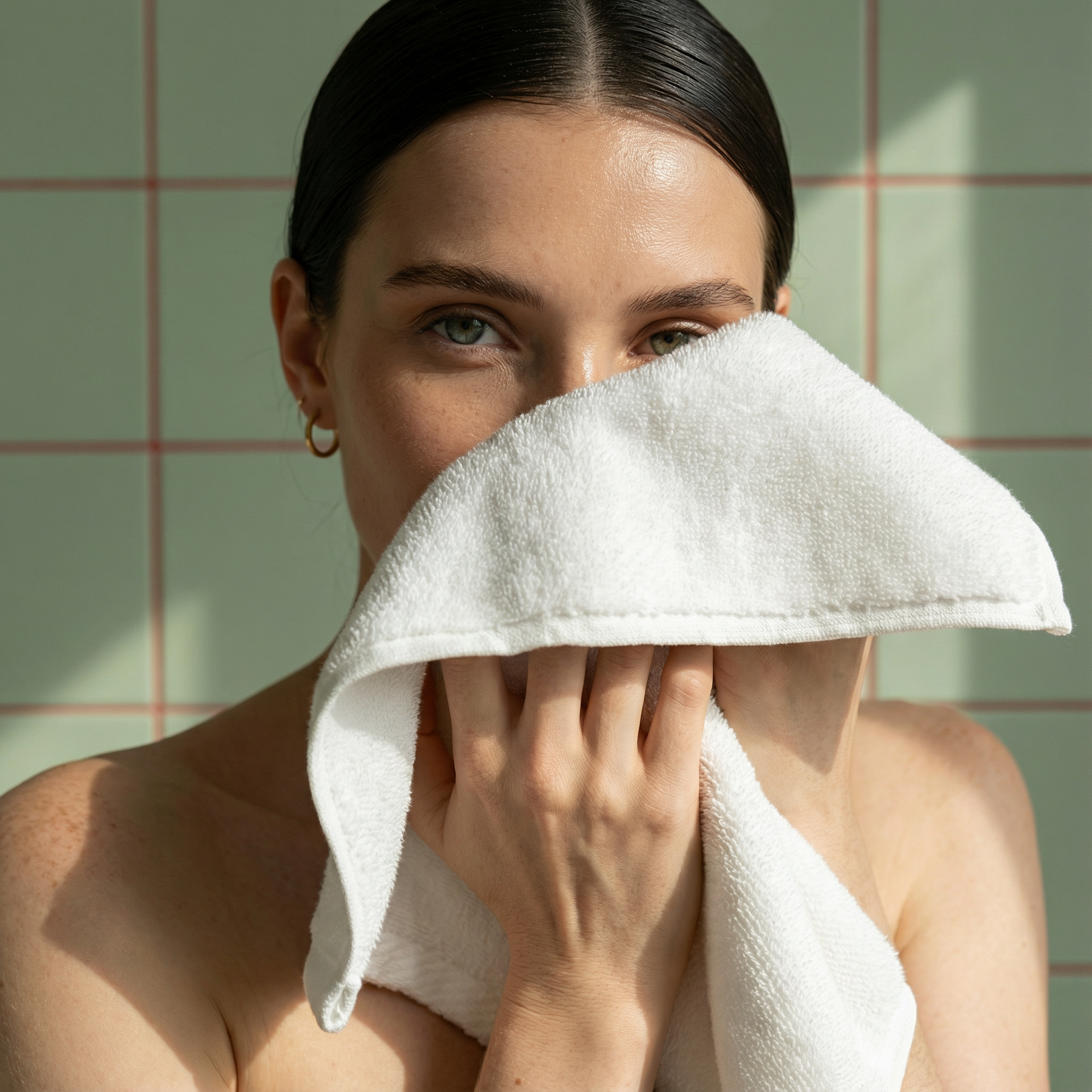 Ultraplush Australian Cotton Towels - White Washcloths (set of 2) - Towels