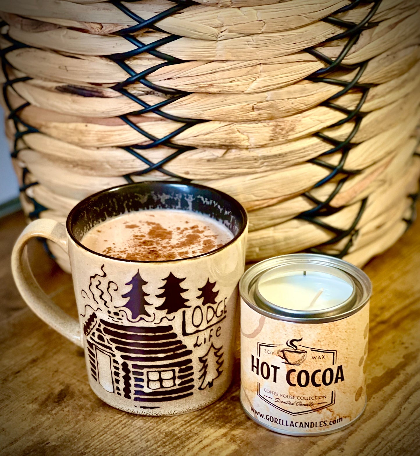 Hot Cocoa Scented Soy Candle - - candle