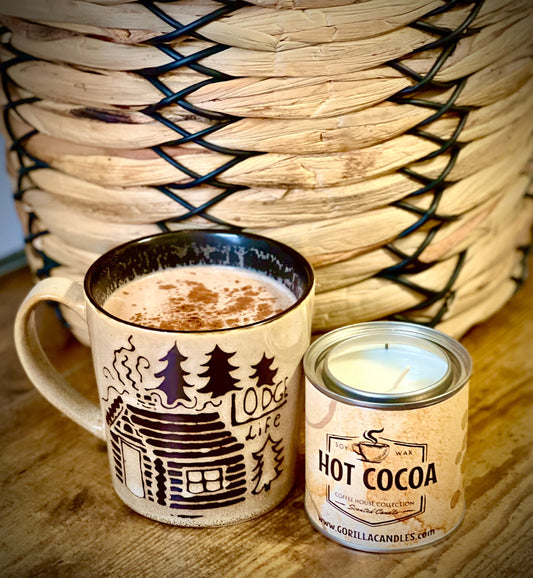 Hot Cocoa Scented Soy Candle - - candle