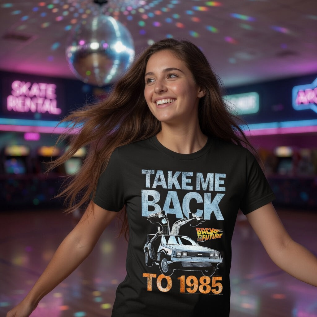 Back to the Future "TAKE ME BACK TO 1985" unisex T-shirt - Black - T-Shirt