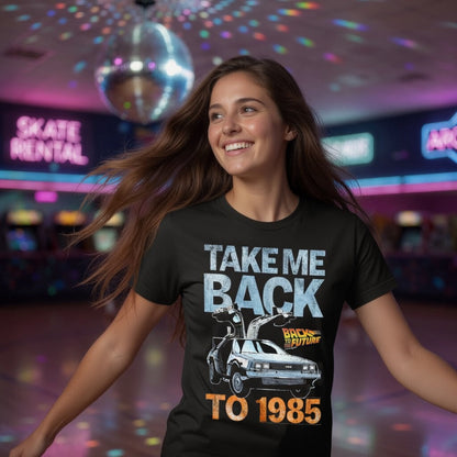 Back to the Future "TAKE ME BACK TO 1985" unisex T-shirt - Black - T-Shirt