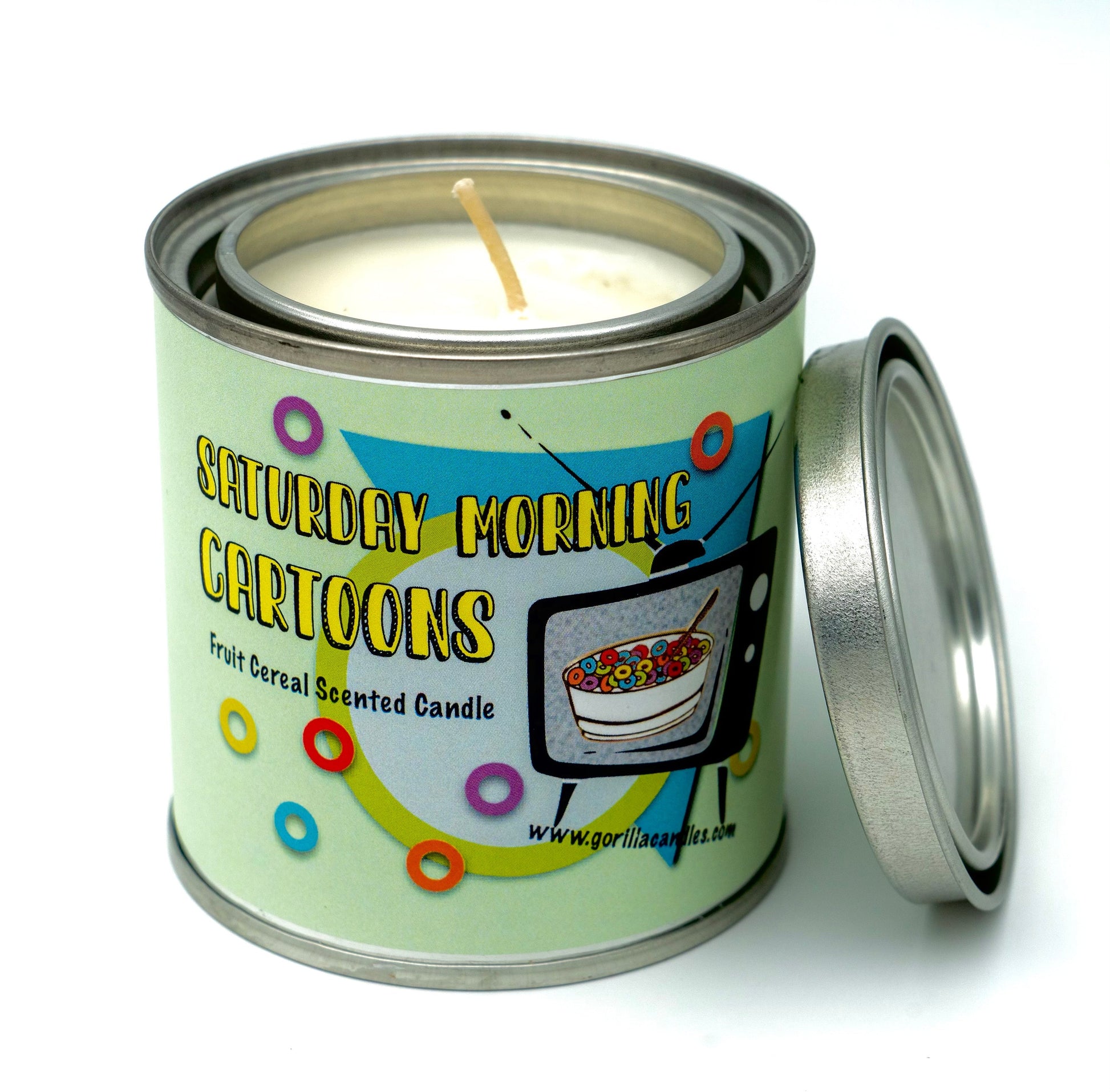 Saturday Morning Cartoons Fruit Cereal Soy Wax Candle - - candle