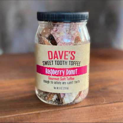 Raspberry Donut Toffee- Dave's Sweet Tooth Toffee- {{Product type}}