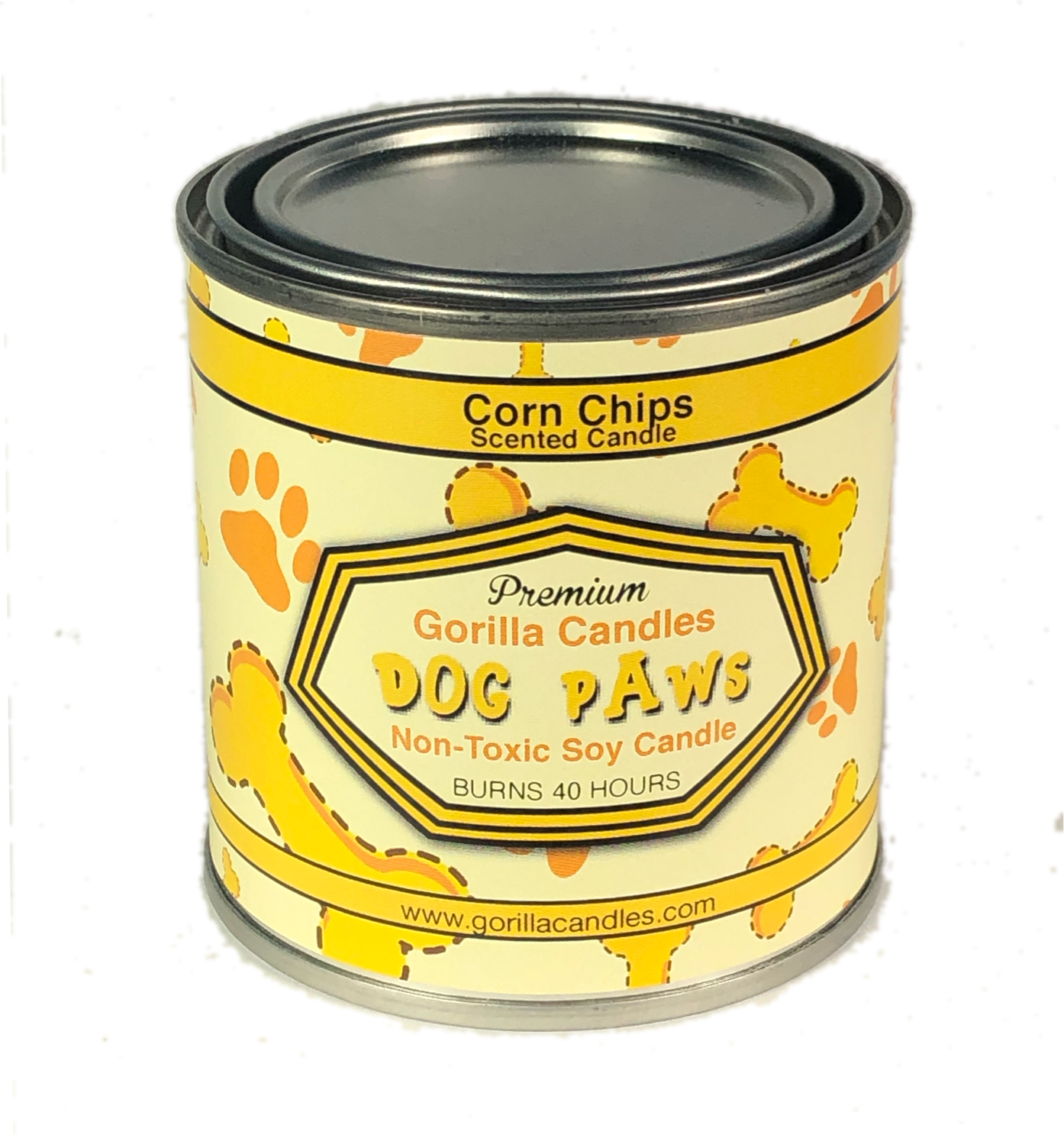 Novelty Dog Paws Corn Chips Scented Candle - - candle