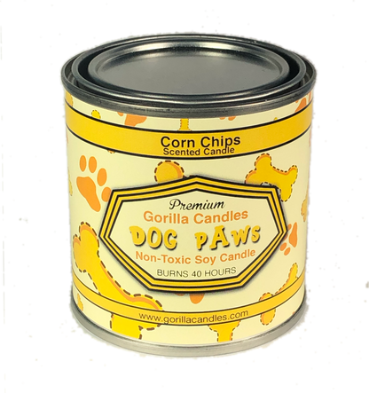 Novelty Dog Paws Corn Chips Scented Candle - - candle