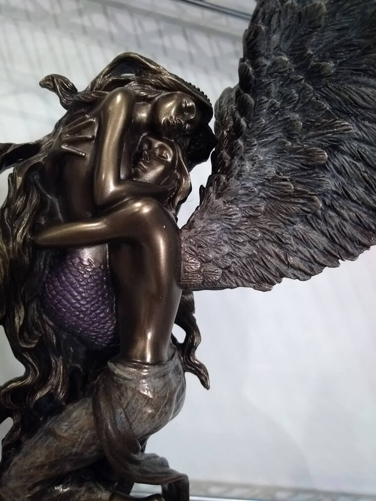 Impossible Love (Bronze) Angel & Mermaid Figurine - - Mermaids