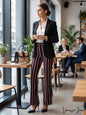 I.n.c. Women's Plus Size Striped Ponte-Knit Pants - Multicolor - New with tags