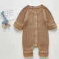 Knitted Baby One Piece Dark Khaki 3M
