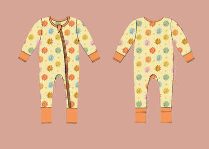 Its Bananas Zipper Romper - - Zipper Pajama