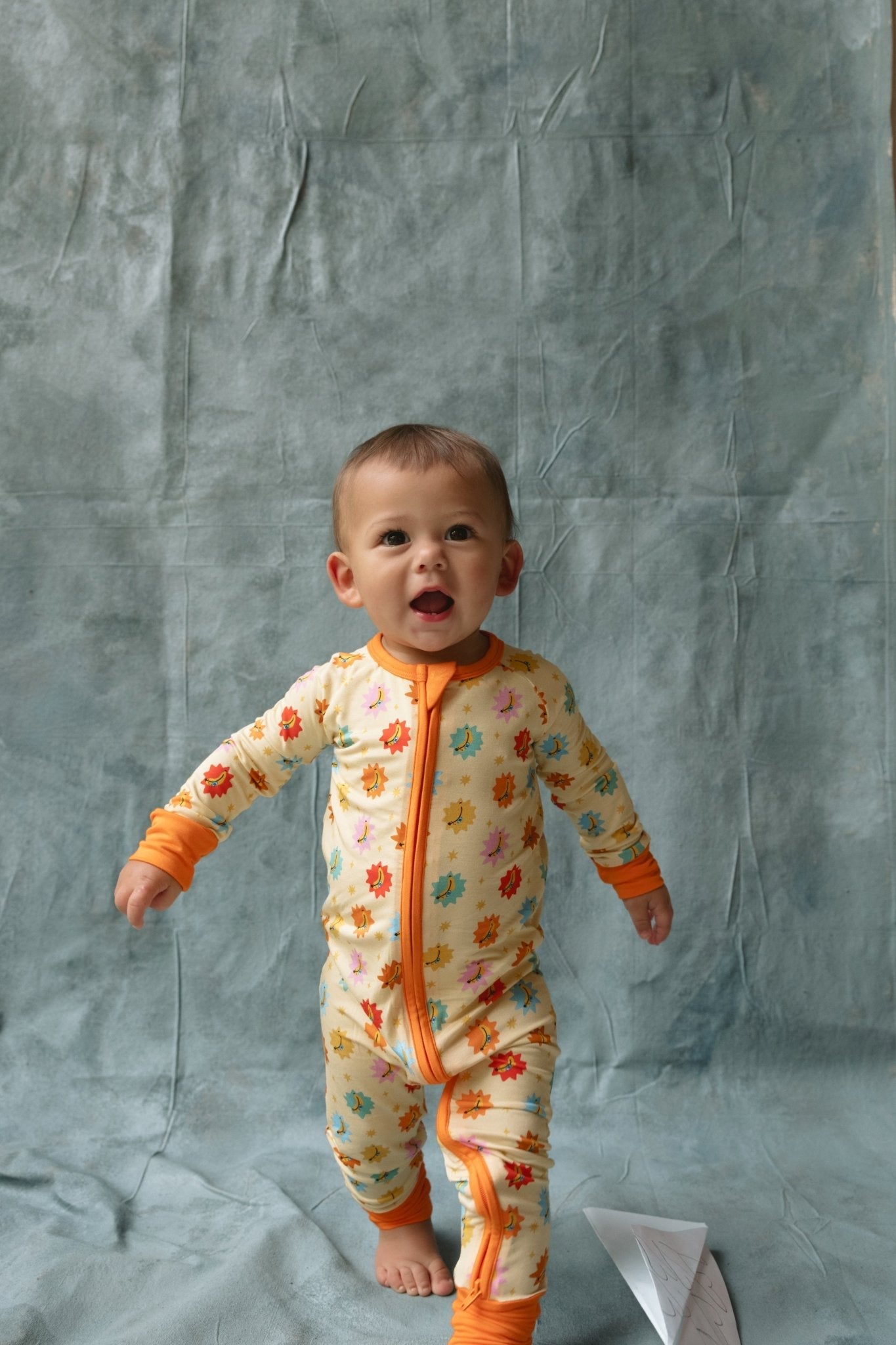 Its Bananas Zipper Romper - - Zipper Pajama
