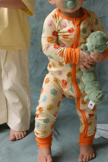 Its Bananas Zipper Romper - - Zipper Pajama