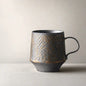 Black Vintage Handmade Ceramic Coffee Mug - Kia Day Design