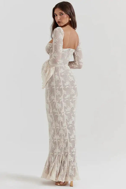Lace Backless Slim Outfits Kia Day Design