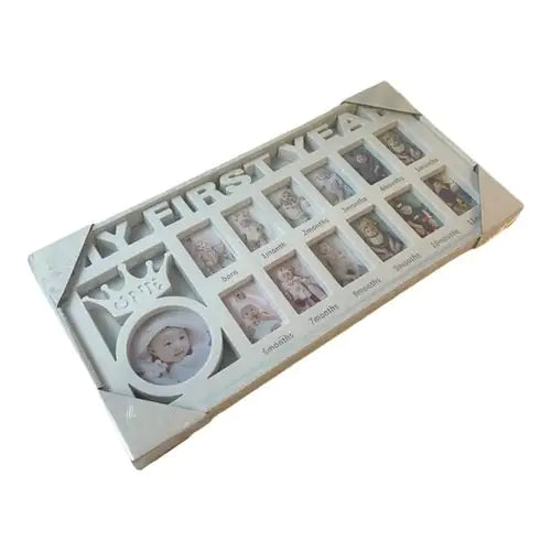 Baby First Year Picture Frame - White - picture frame