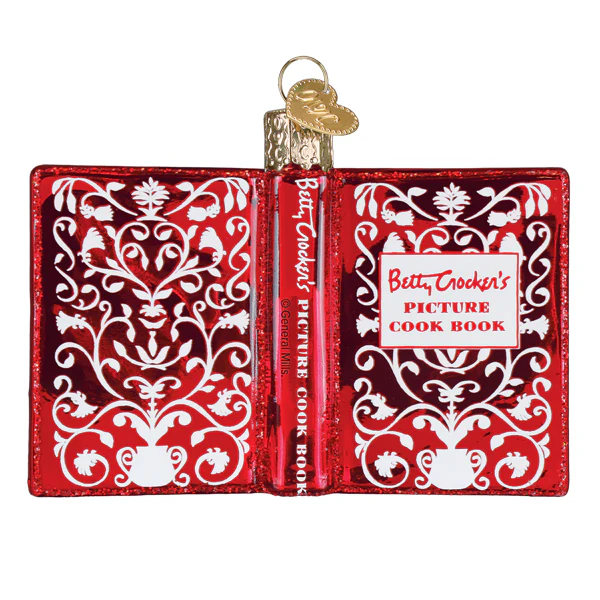 Betty Crocker Cookbook Ornament - - Christmas >> Ornaments >> Glass