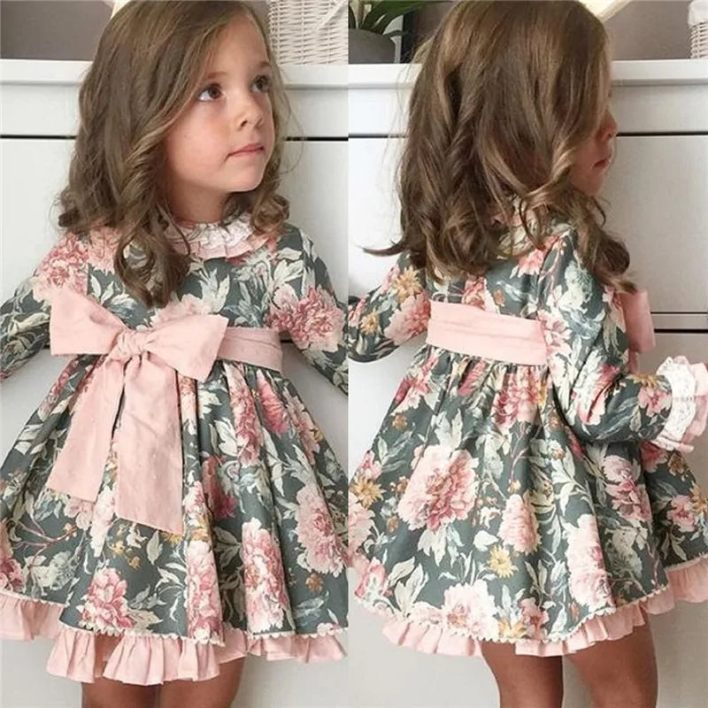 Newborn Floral Dress for Baby Girl Princess Party