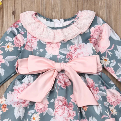 Newborn Floral Dress for Baby Girl Princess Party