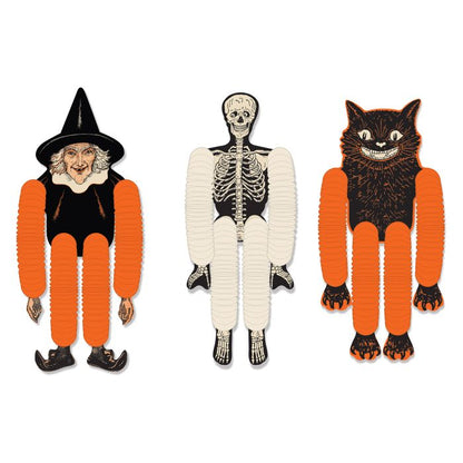 Vintage Halloween Tissue Dancers - 3 Piece Set - Default Title - Holidays >> Halloween