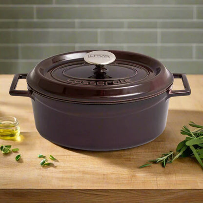 LAVA Premium Oval Cast Iron Dutch Oven 21x27 cm Kia Day Design