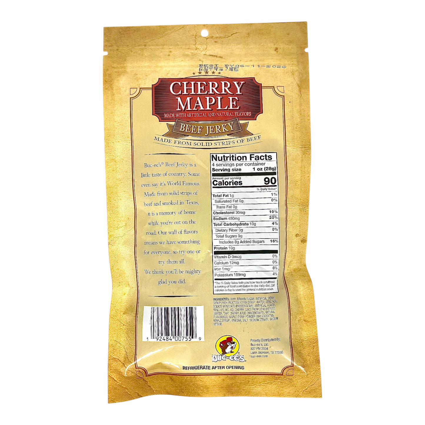 Cherry Maple Beef Jerky - - food
