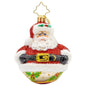 Christopher Radko Little Gem Glass Ornament - Jolly Holly Claus Gem - Default Title - Christmas >> Ornaments >> Glass